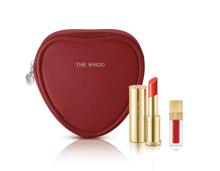 Bộ son dưỡng môi Whoo Mi Glow Lip Balm Red set