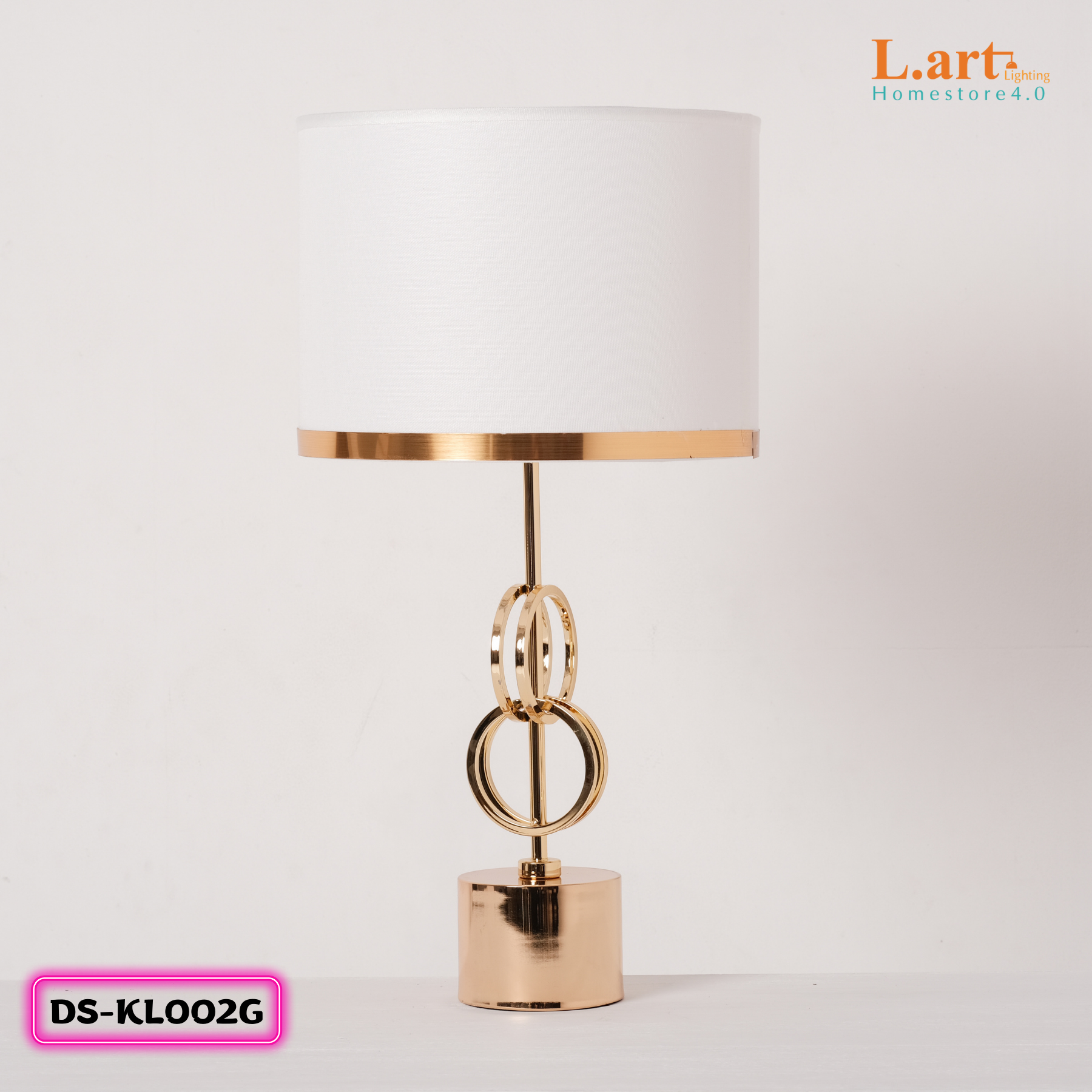 Đèn bàn cao cấp kim loại vàng mạ sơn tĩnh điện phong cách Châu Âu DB-KL002G