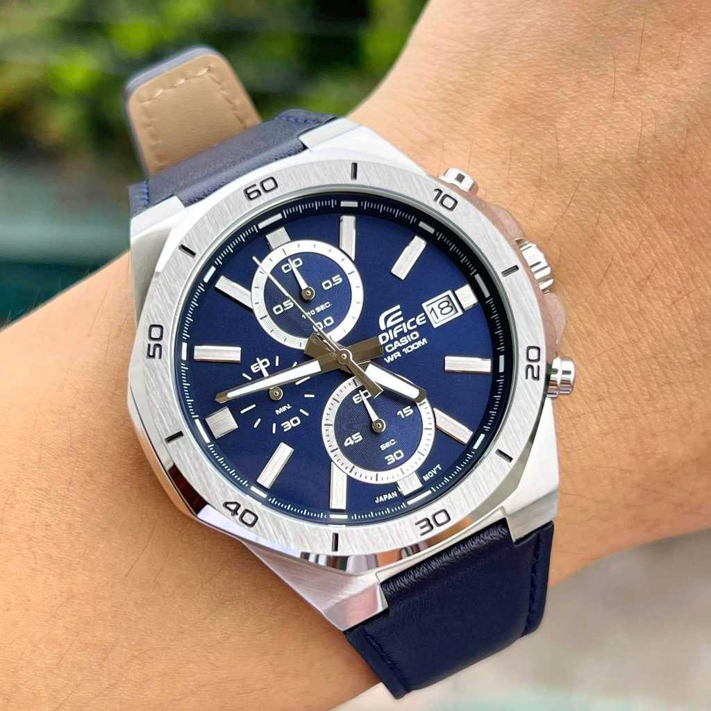 Đồng Hồ Nam Dây Da Casio Edifice EFV-640L-2A Chính Hãng | EFV-640L-2AVUDF
