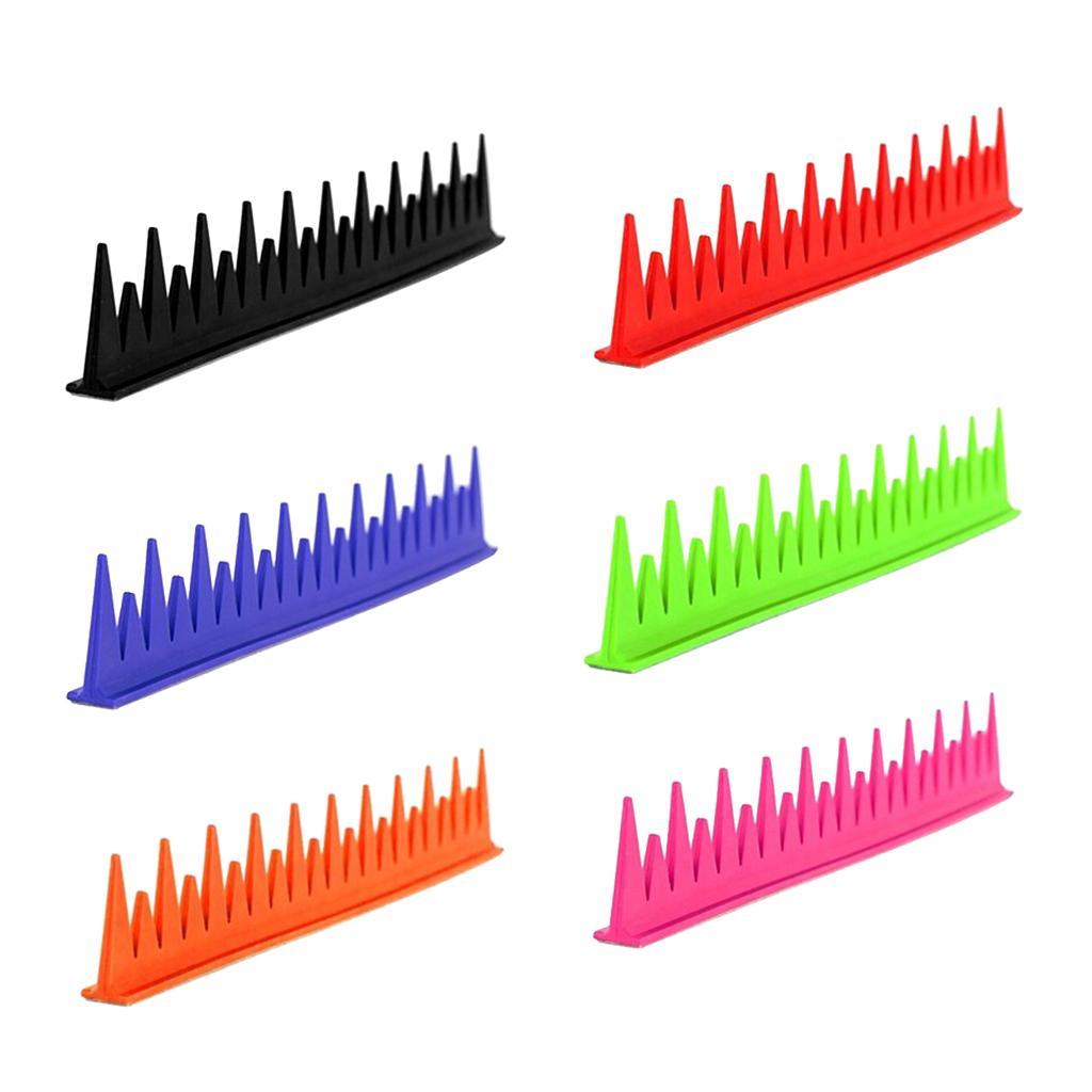 Motorcycle Dirt Bike Helmets Mohawks Spikes Rubber Sticker Black