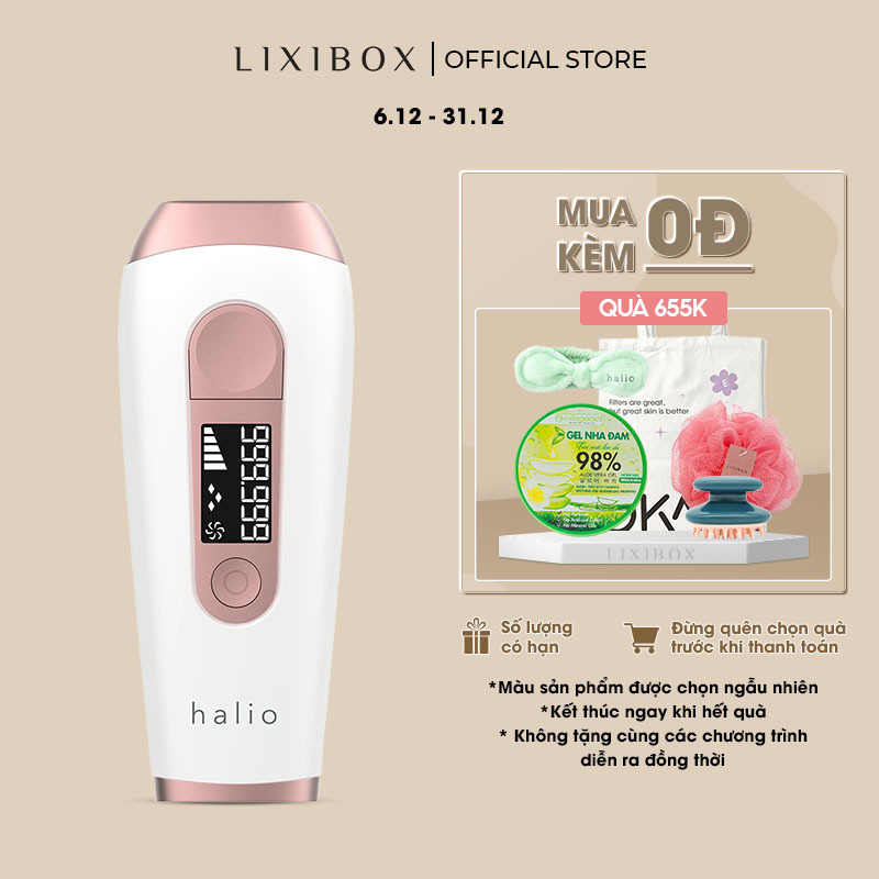 Máy Triệt Lông Vĩnh Viễn Tại Nhà Halio IPL Hair Removal Device 999999 Xung Ánh Sáng