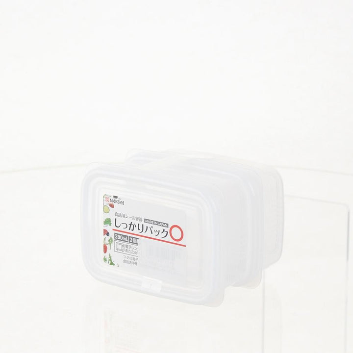 Set 02 hộp đựng thực phẩm Firm Pack O 280ml x2 - Hàng nội địa Nhật Bản (#Made in Japan) |#K170| |#280ml|