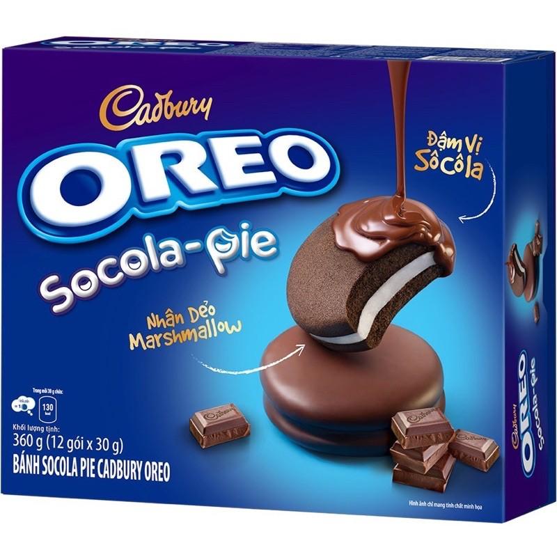 HỘP 12 BÁNH SOCOLA PIE CADBURY OREO (360G)