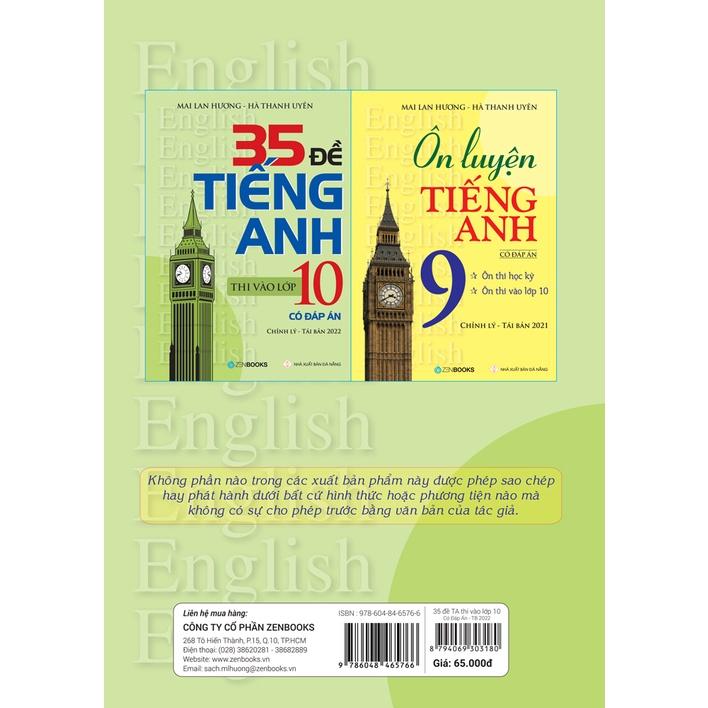 Sách - 35 Đề Tiếng Anh Thi Vào Lớp 10 - Mai Lan Hương