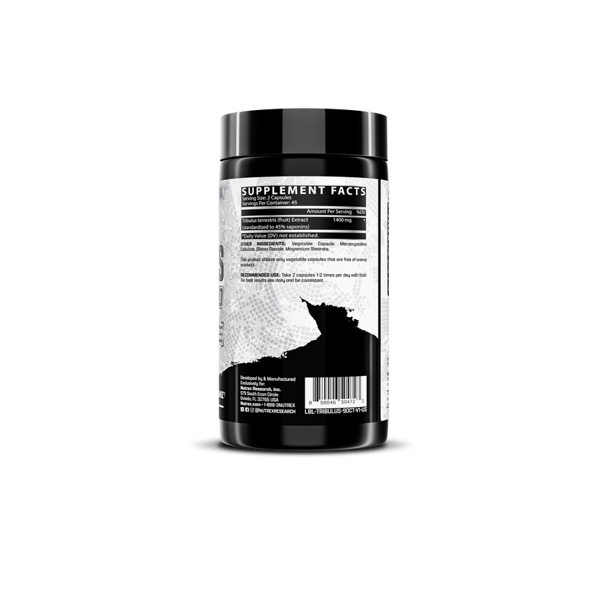 Nutrex Tribulus 1400 Black (90 Viên) - Hỗ trợ tăng Test và Sức Mạnh Cơ Bắp, Tổng Hợp Protein Tốt Hơn