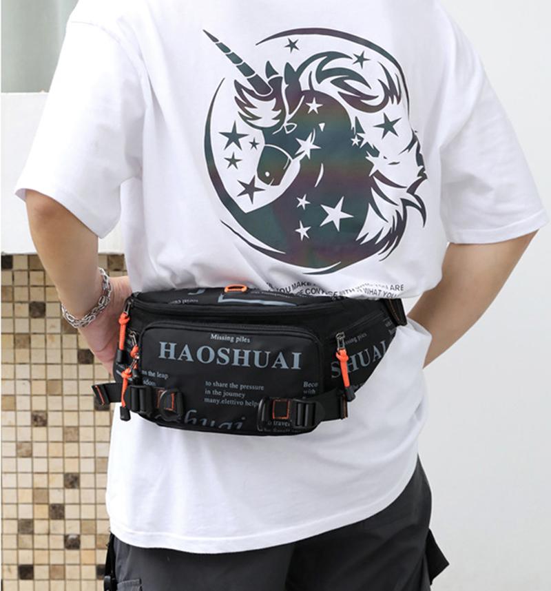 Nam Nylon Túi Thắt Lưng Túi Chạy Chống Nước Du Lịch Đa Năng Nam Sling Ngực Hông Nữ Bum Túi Đeo Hông