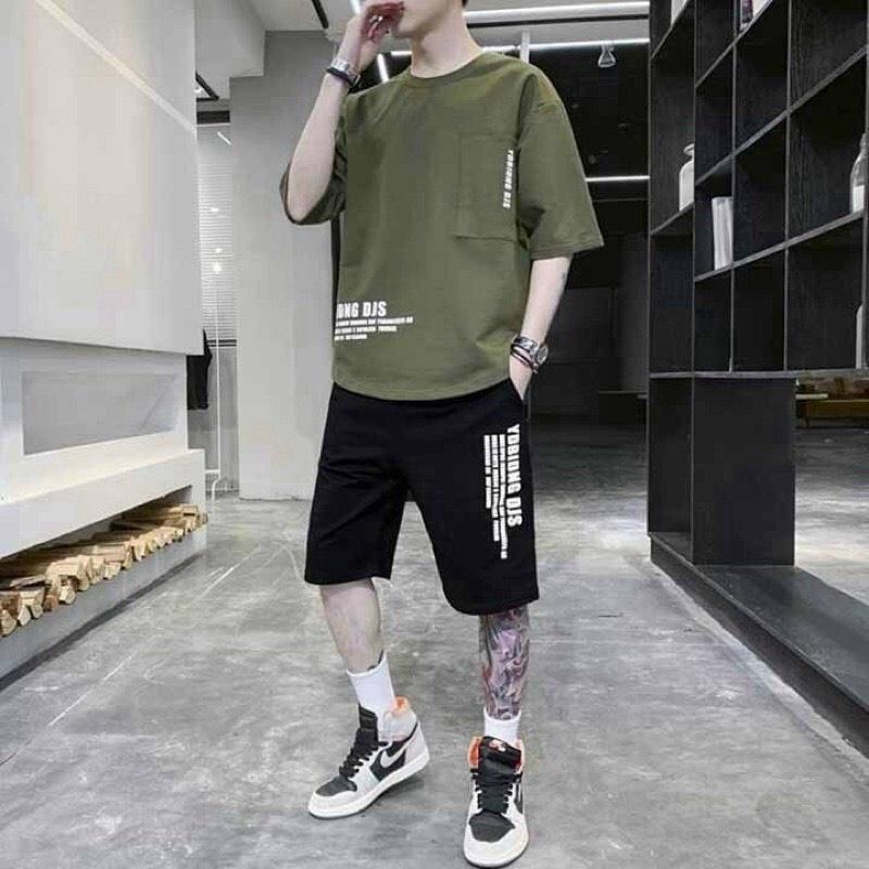 Đồ bộ mặc nhà nam BLACK siêu hot, bộ thể thao, bộ tập gym - Hàng Có Sẵn