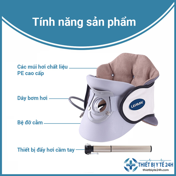 Đai Kéo Dãn Cột Sống Cổ, Đai Định Hình Cổ LEAMAI, Đai Cổ, Nẹp Cổ,