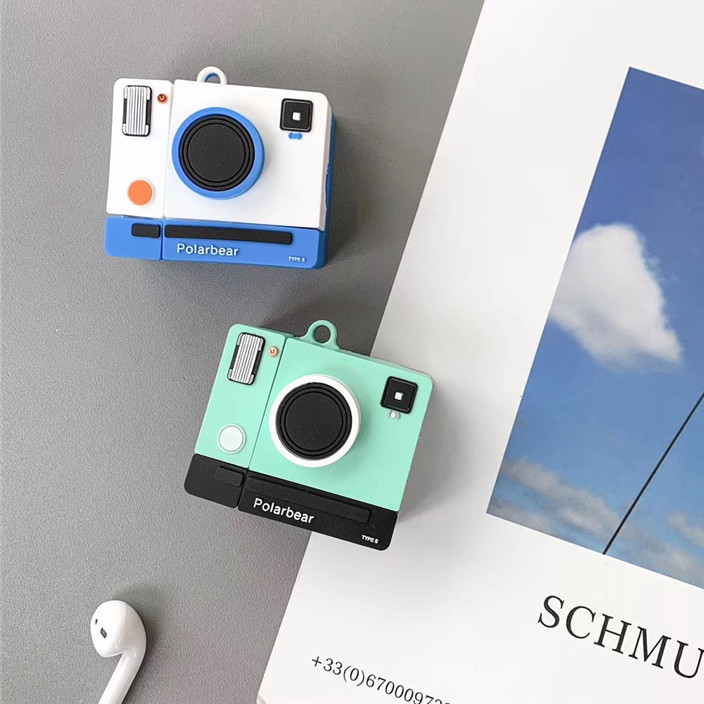 Bao Case Cho Airpods Pro / Airpods 1 / Airpods 2 Hình Máy ảnh PolarBear