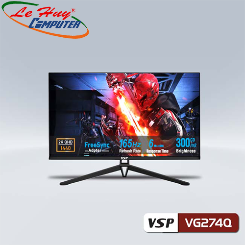 Màn Hình Gaming VSP VG274Q (27"/2K/VA/165Hz/6ms/300nits/HDMI+DP/Phẳng) -- Hàng Chính Hãng