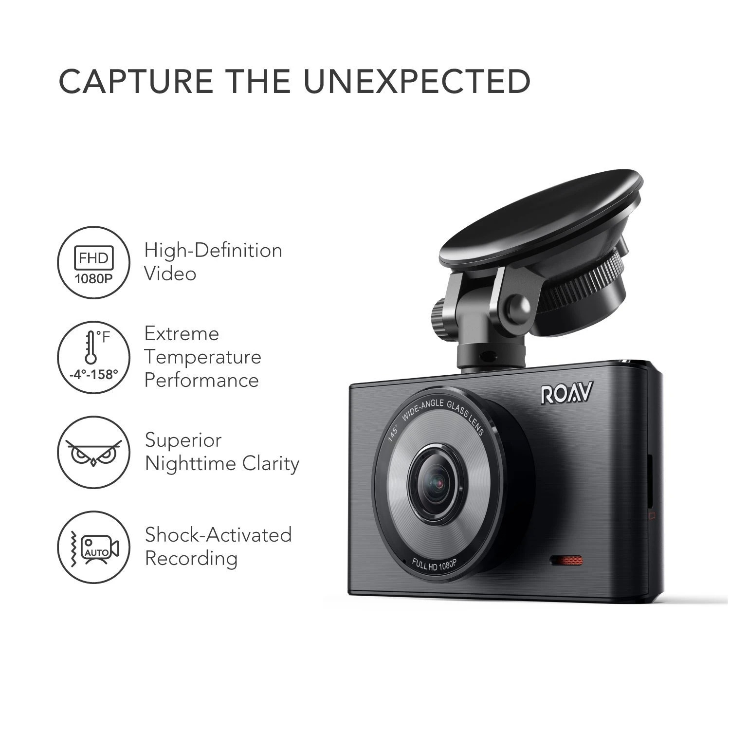 Camera Hành Trình Dành Cho Ô Tô Roav DashCam C2, FullHD 1080p, LCD 3&quot; - Hàng Nhập Khẩu