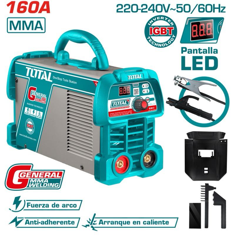 MÁY HÀN ĐIỆN TỬ INVERTER MMA 180A/89V TOTAL TW218059 - HÀNG CHÍNH HÃNG