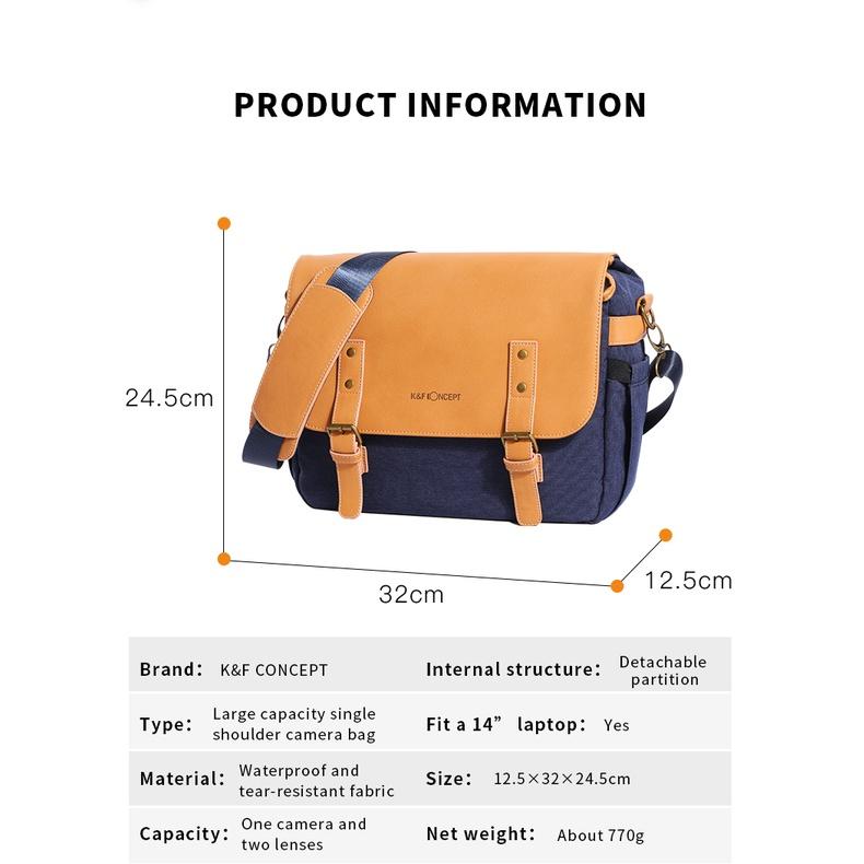 Túi máy ảnh đeo vai thời trang mới nhất của K&F Concept
