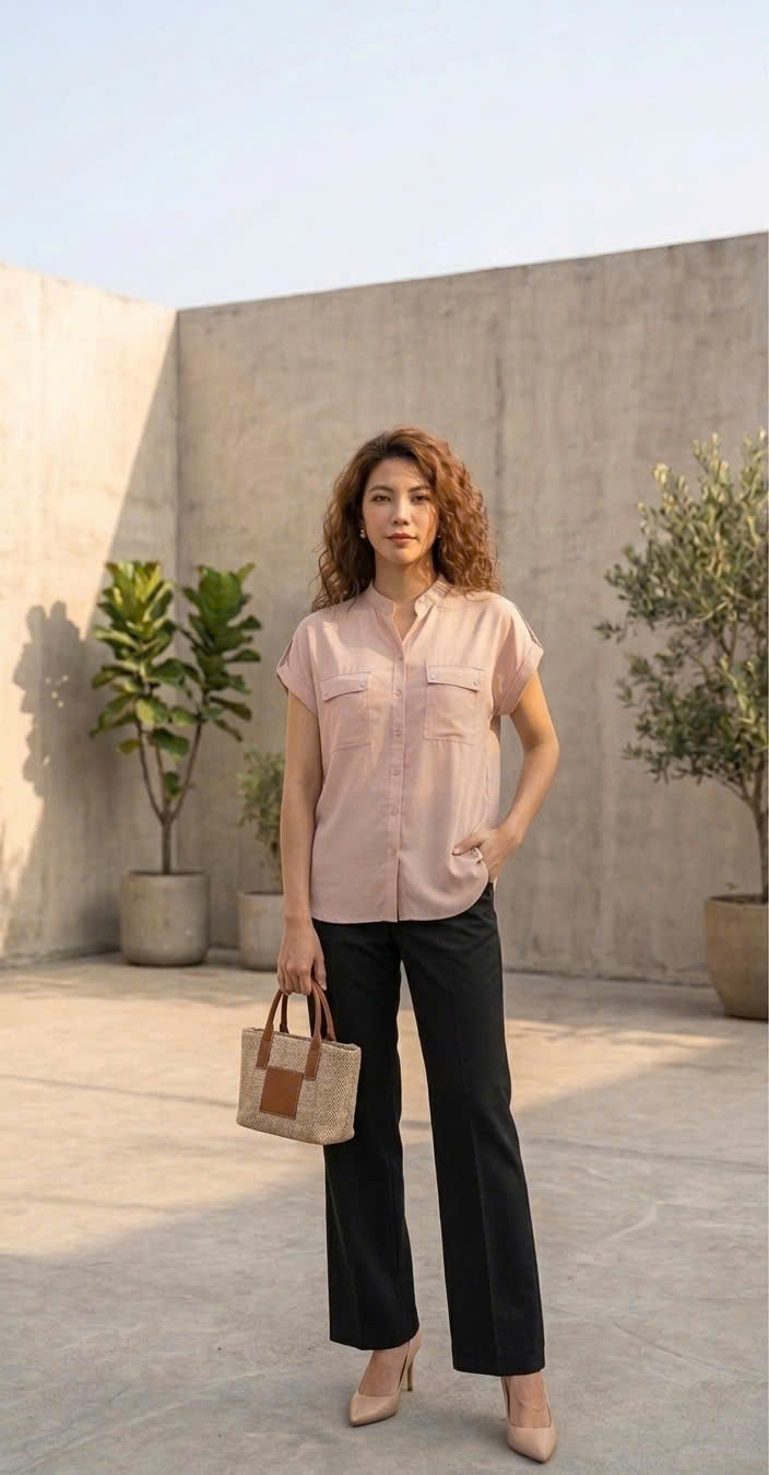 Áo Sơ Mi Túi Hộp Hạnh Nhân TOP106 Thời trang Hity