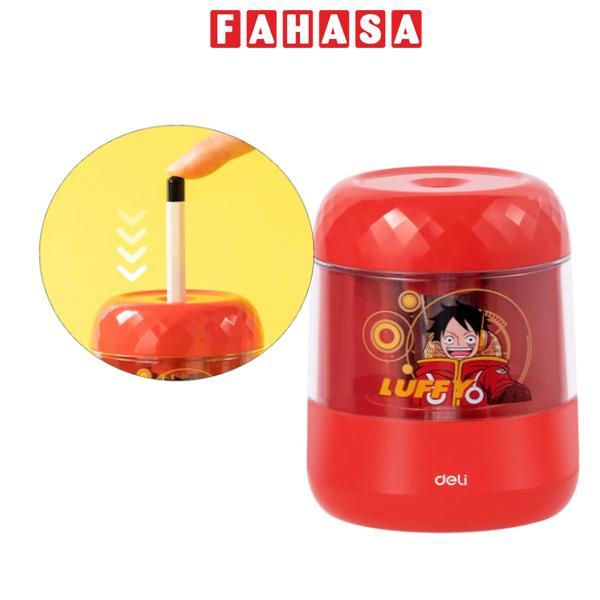 Gọt Bút Chì Điện One Piece - Deli EH519 - Màu Đỏ