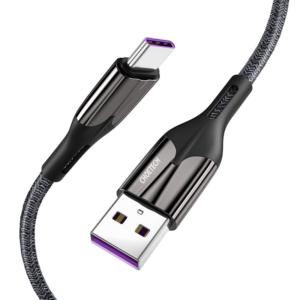Cáp sạc nhanh Usb To Type C 5A Choetech AC0013 dài 1.2M