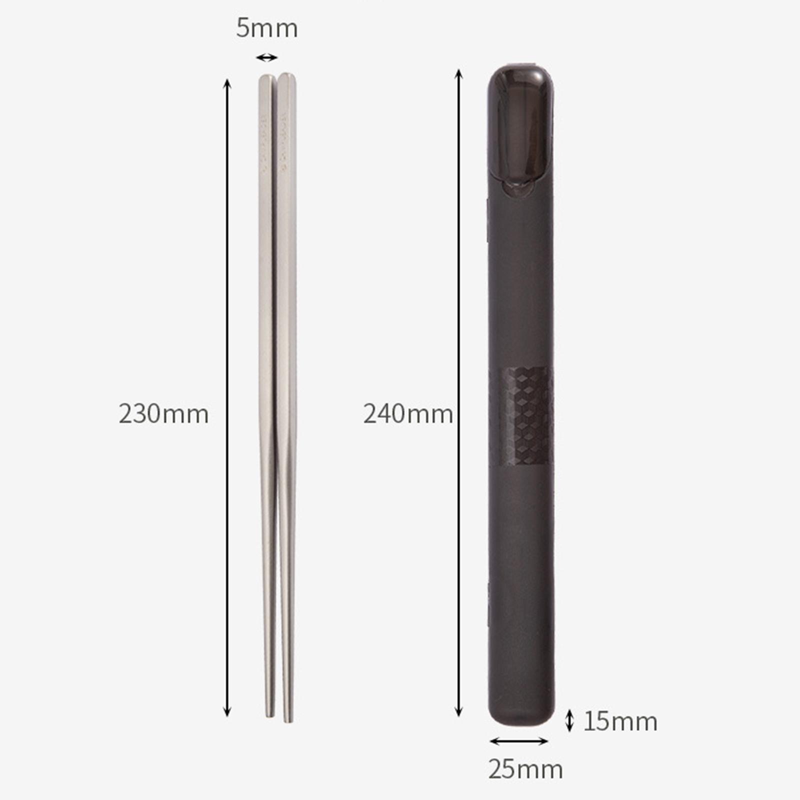 Lightweight Titanium Chopsticks Eco friendly Portable Camping Flatware