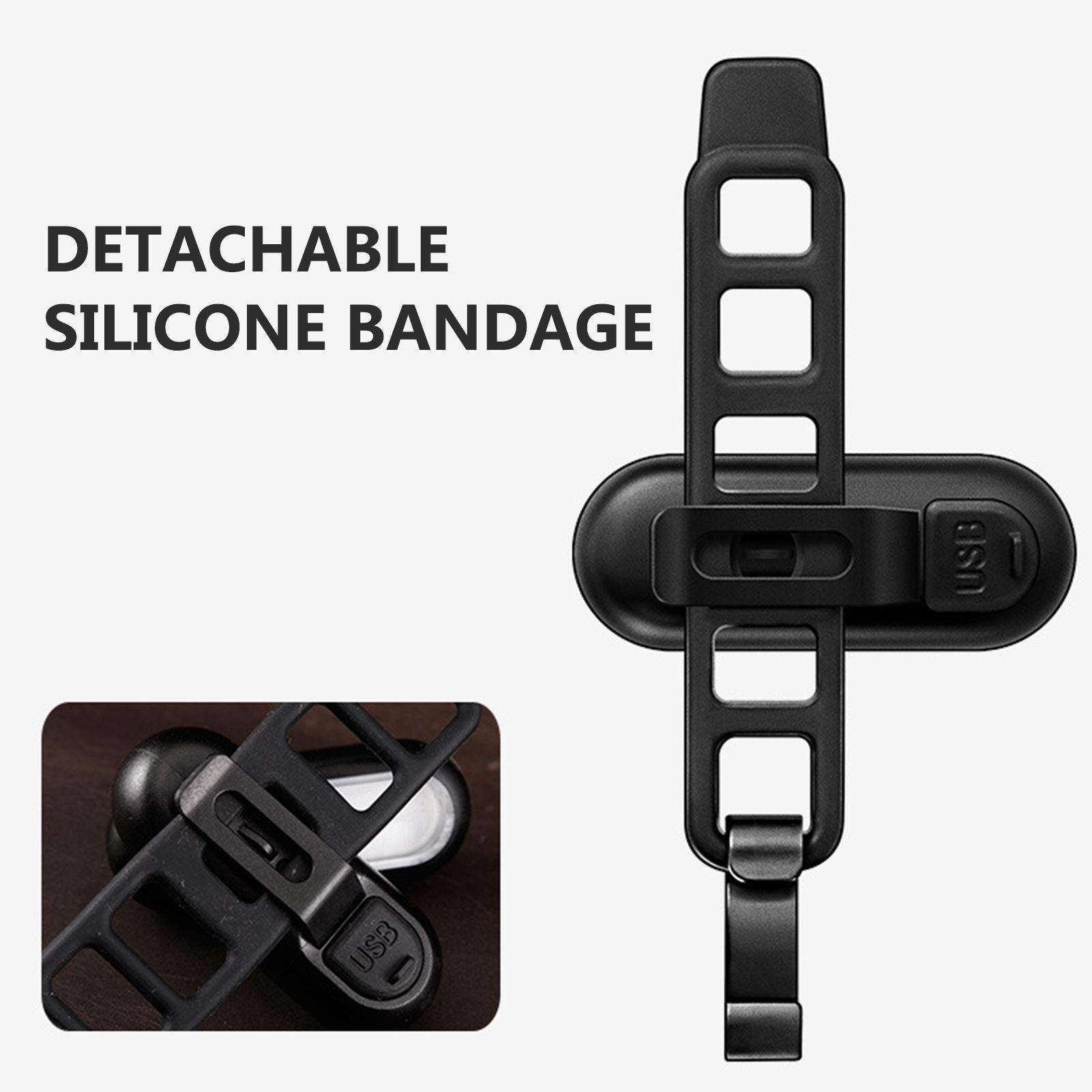 Đèn xe đạp nhỏ ánh sáng kép 5 bánh răng chống nước IPX5 đuôi xe, cảnh báo ban đêm