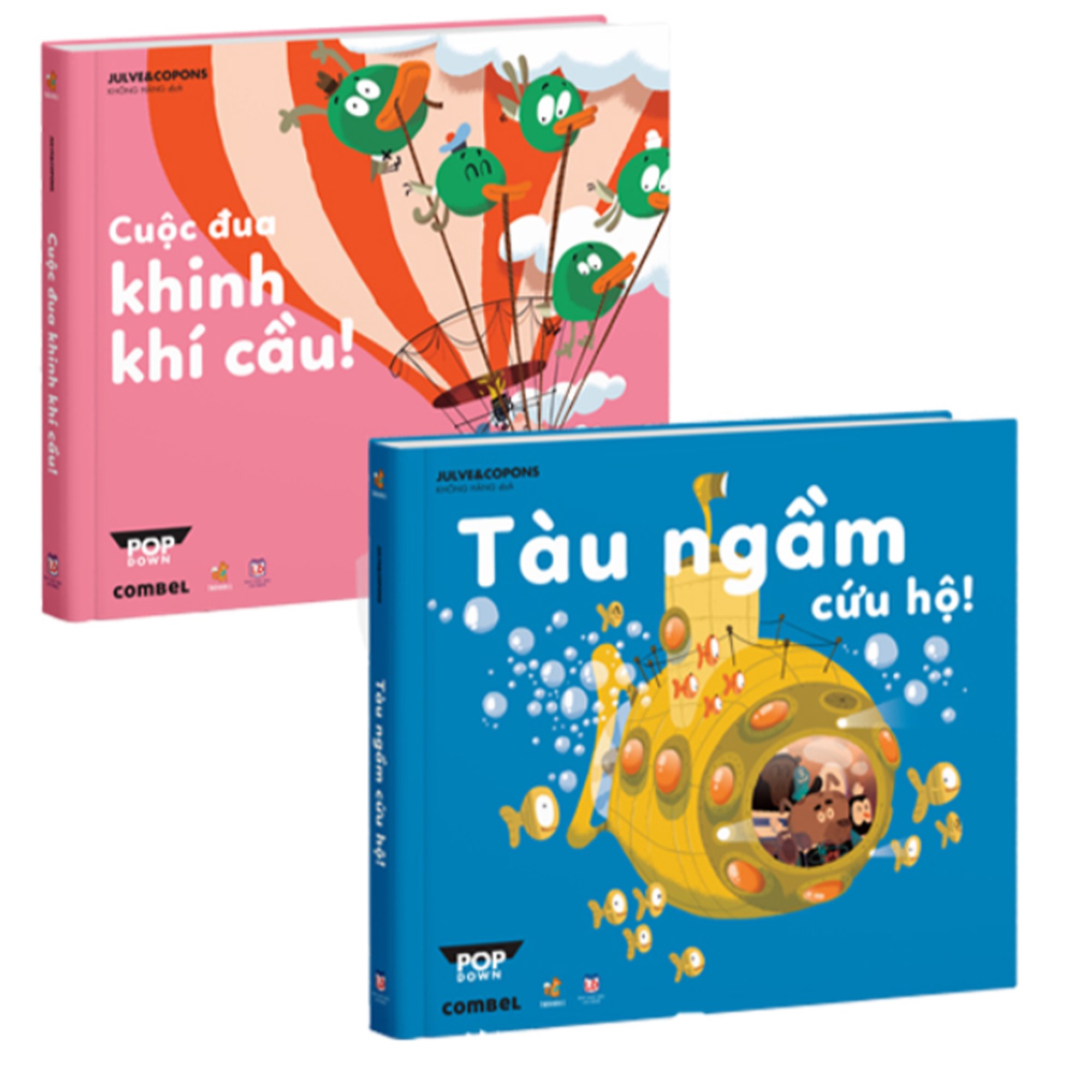 Sách POPDOWN - Tàu Ngầm Cứu Hộ - Sách lật mở tương tác 3D ( 3-6 tuổi )