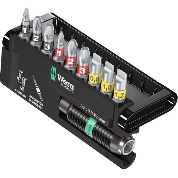 Bộ Đầu Bits Wera Bit-check 10 Bitorsion 1 Gồm 10 Chi Tiết - Hàng Chính Hãng 100% từ Đức