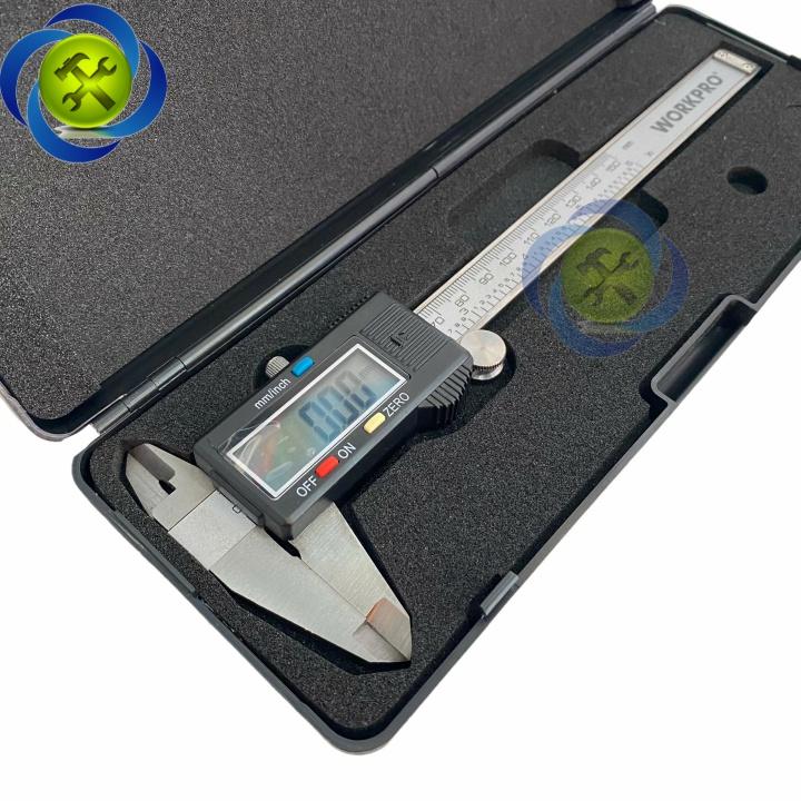Thước kẹp điện tử 150mm Workpro WP266004 thân kim loại