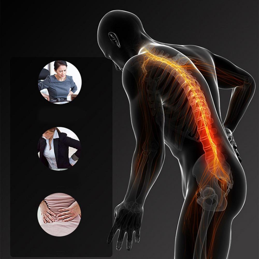 Thiết bị lưng thiết bị massager ma thuật kéo dài tập thể dục thắt lưng hỗ trợ thư giãn cột sống giảm đau Color: Blue