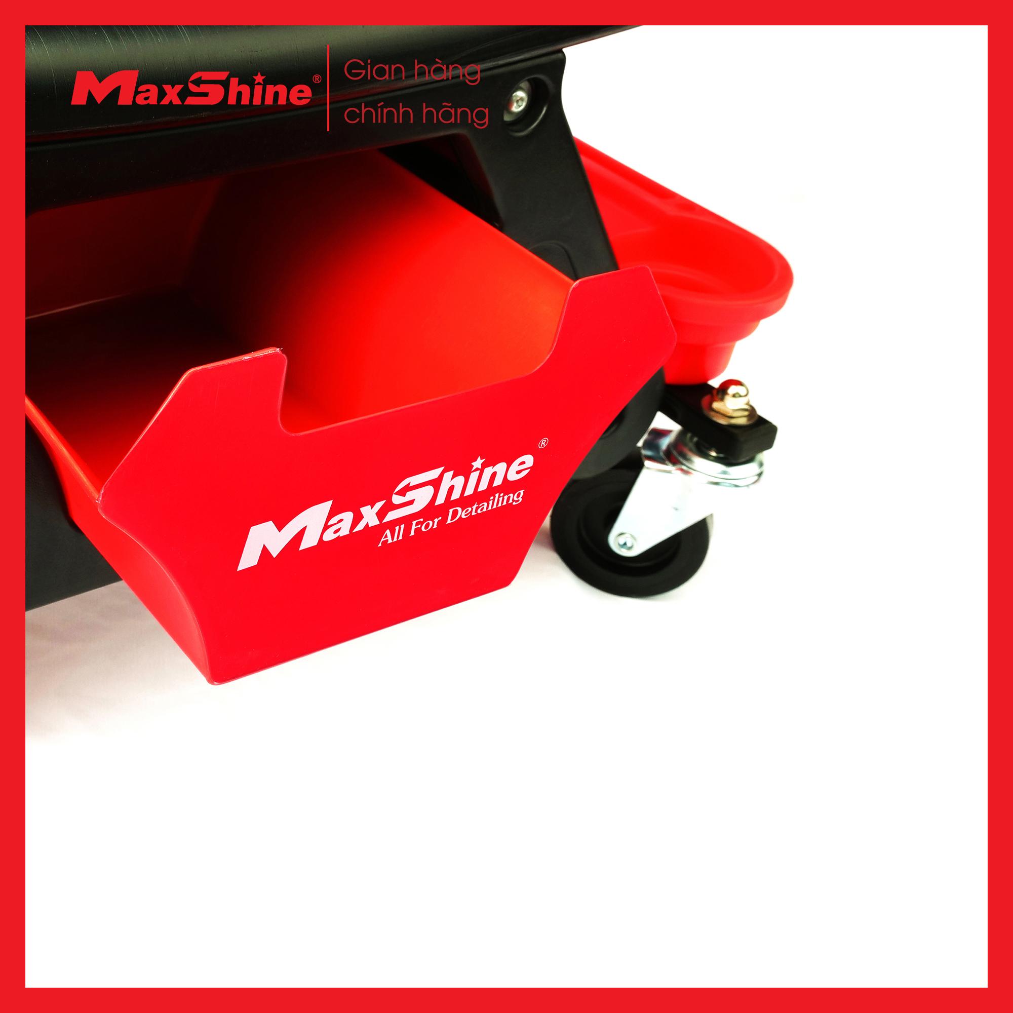 Ghế chăm sóc xe ô tô cho trung tâm Detailing Maxshine 702303 làm chất liệu nhựa ABS vô cùng chắc chắn, chịu được trọng tải lớn