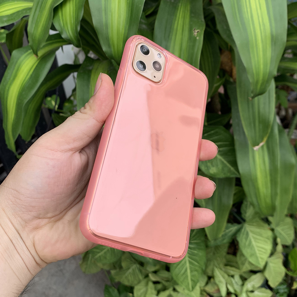 Ốp lưng dẻo chống sốc cao cấp dành cho iPhone 11 Pro Max - Màu hồng mờ