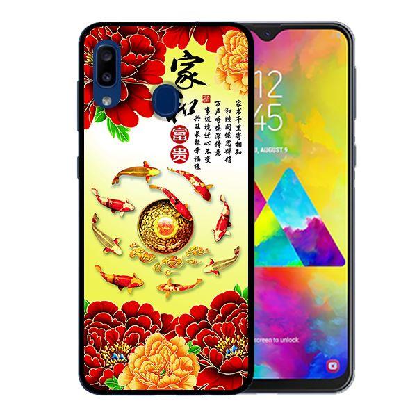Ốp lưng cho Samsung Galaxy A30  Hoa Mẫu Đơn Đỏ - Hàng chính hãng