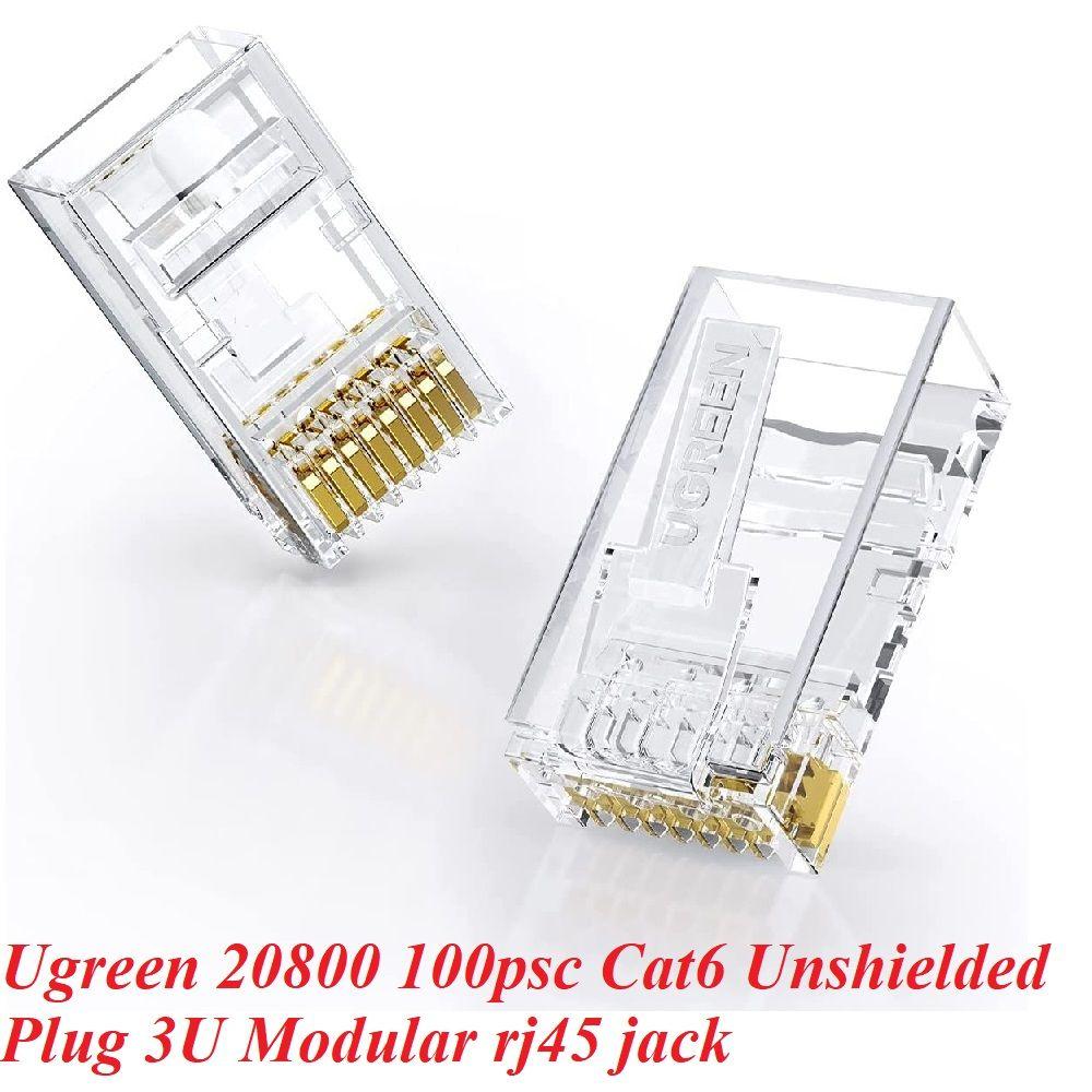 Ugreen UG20800NW171TK 100 cái Đầu bấm mạng xuyên thấu CAT6 3U - HÀNG CHÍNH HÃNG