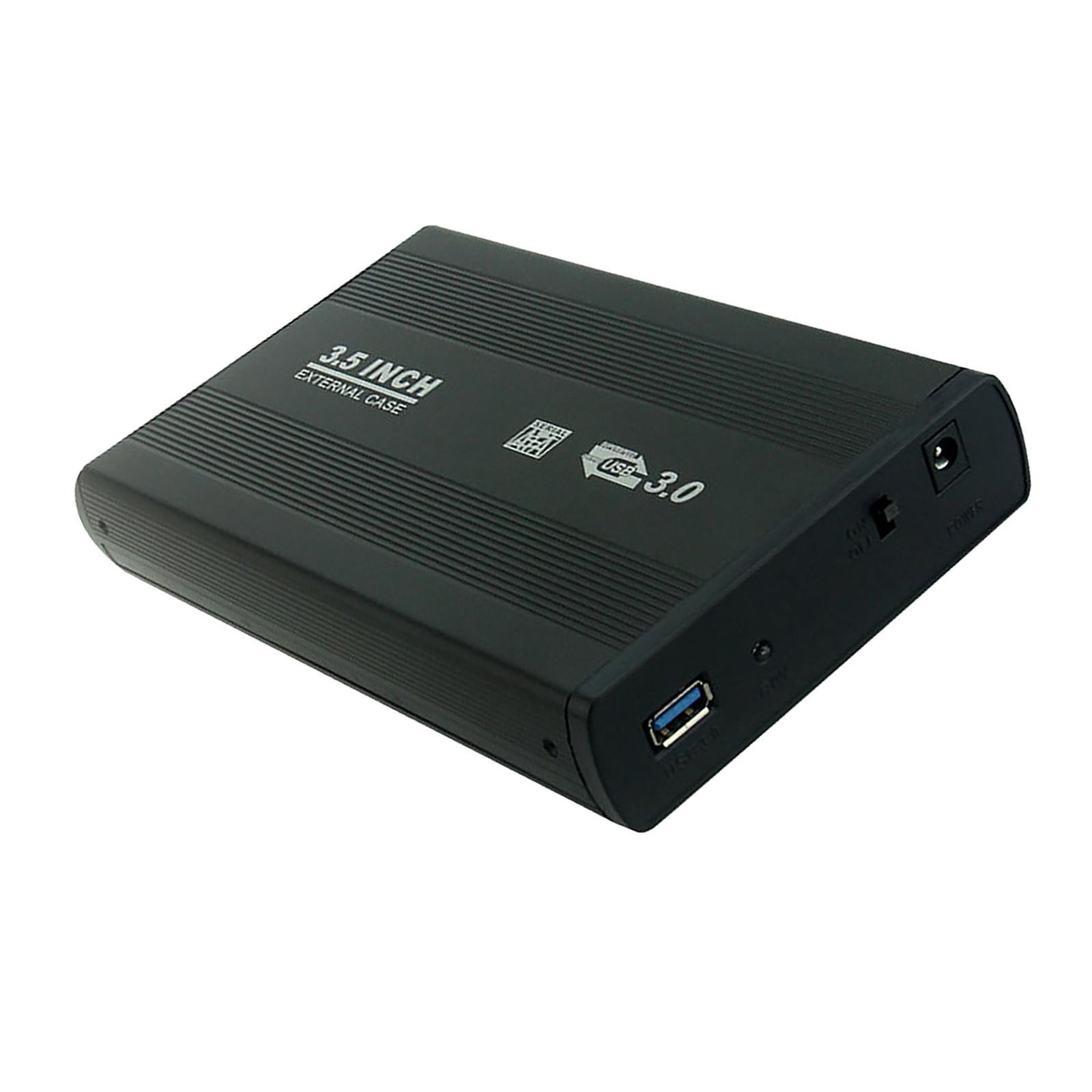 USB 3.0 to SATA External 3.5" HDD Enclosure Case, Easy to Install Protect Your HDD Away Damage