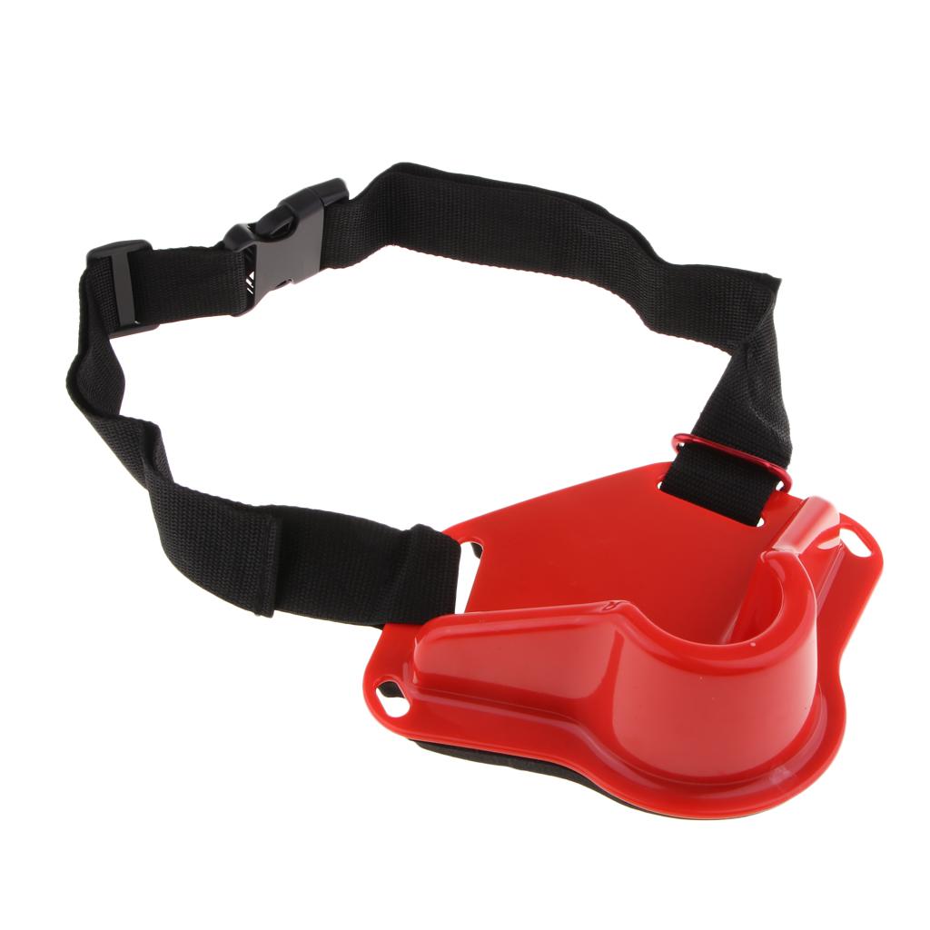 Adjustable Fishing Fighting Belt Waist Rod Pole Holder Fishing Gear Red
