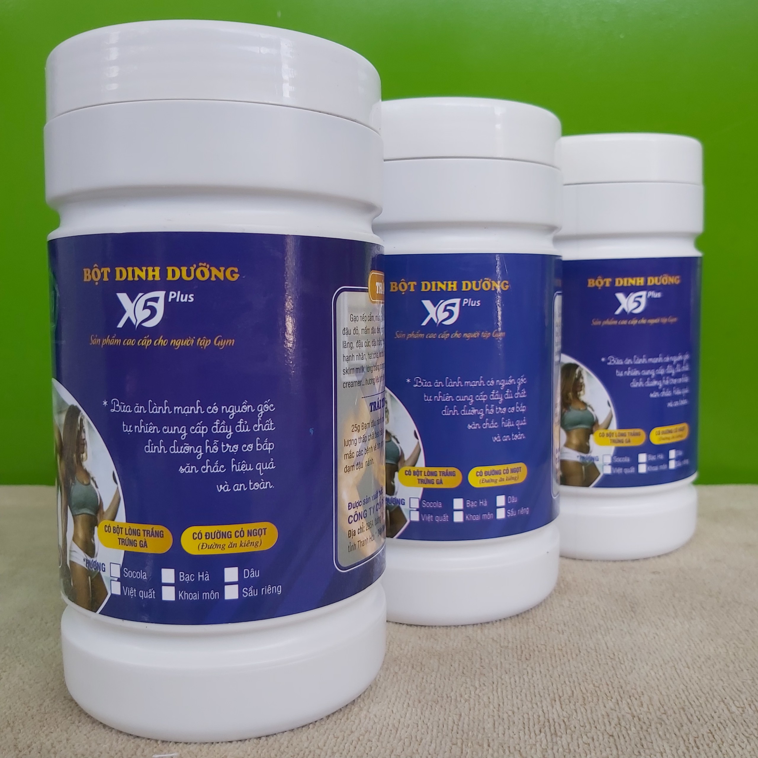 Combo 4 hộp bột ngũ cốc dinh dưỡng X5 dành cho người tập gym có whey, đạm đậu nành, Giúp Tăng Cơ, Giảm Mỡ