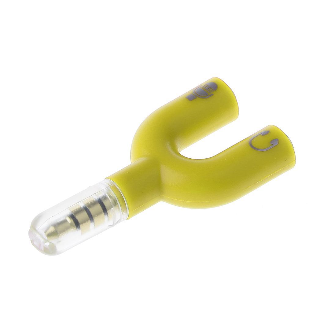 3.5mm Audio Splitter Adapter for Headphone Headset PC Smartphone White
