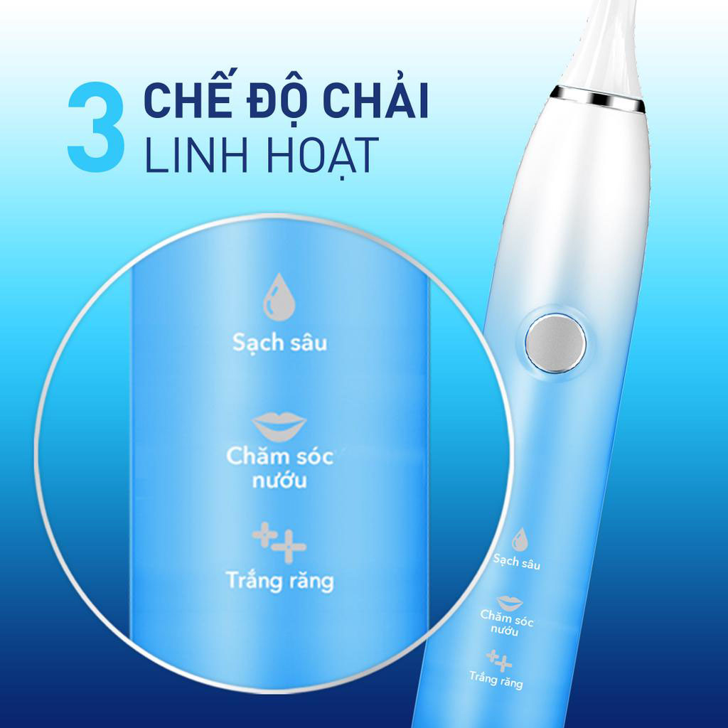 Bàn Chải Điện P/S S100 Sạch Vượt Trội Công Nghệ Sóng Âm Pro Expertcare