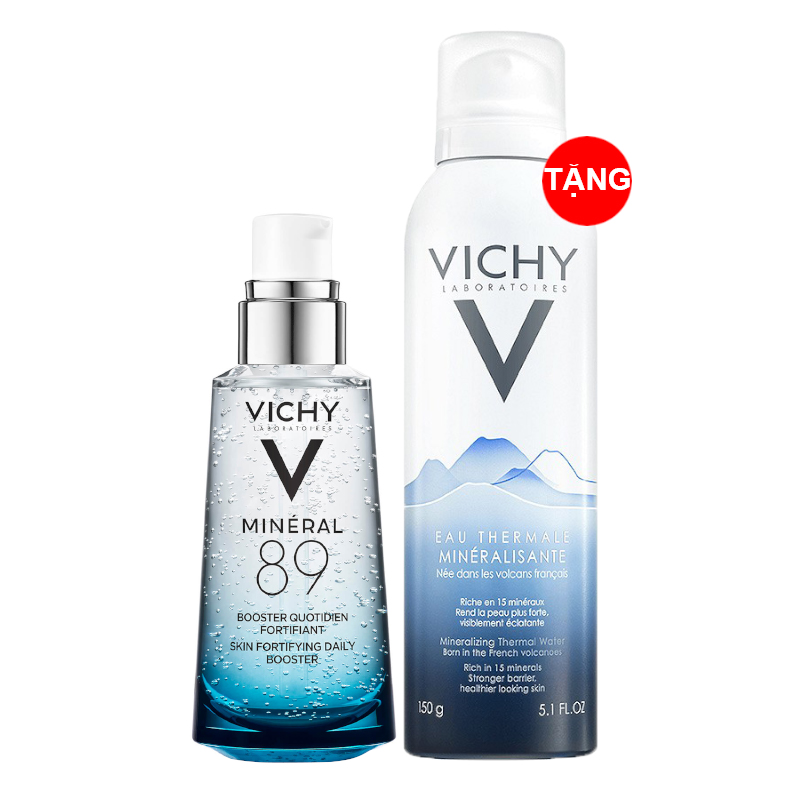 VICHY TINH CHẤT KHOÁNG CÔ ĐẶC VICHY MINERAL 89 50ML TẶNG XỊT KHOÁNG THERMAL 150ML