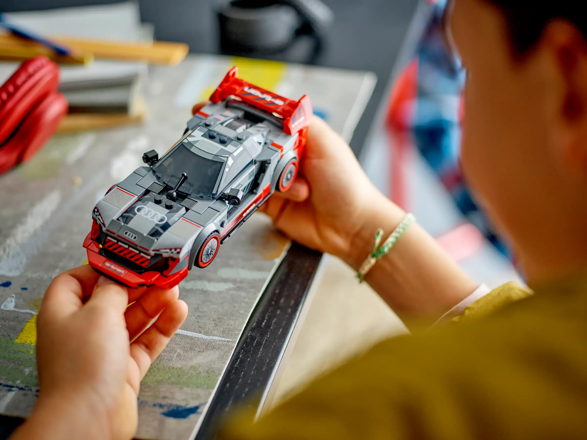 Đồ Chơi Lắp Ráp Siêu Xe Thể Thao Audi S1 E-Tron Quattro - Audi S1 E-Tron Quattrro Race Car - Lego Speed Champions 76921 (274 Mảnh Ghép)