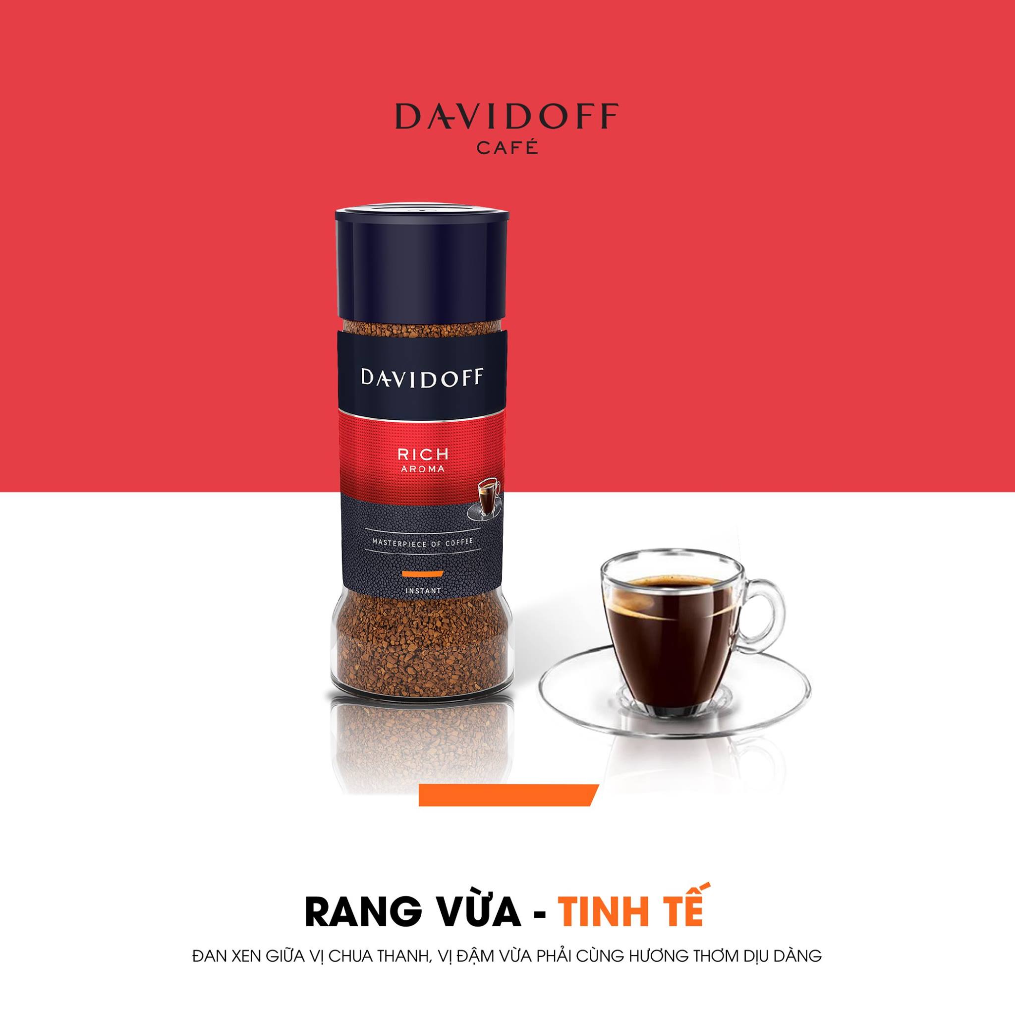 Cà phê hòa tan - Davidoff Café Rich Aroma  - 100g - Tặng kèm tách cà phê Davidoff