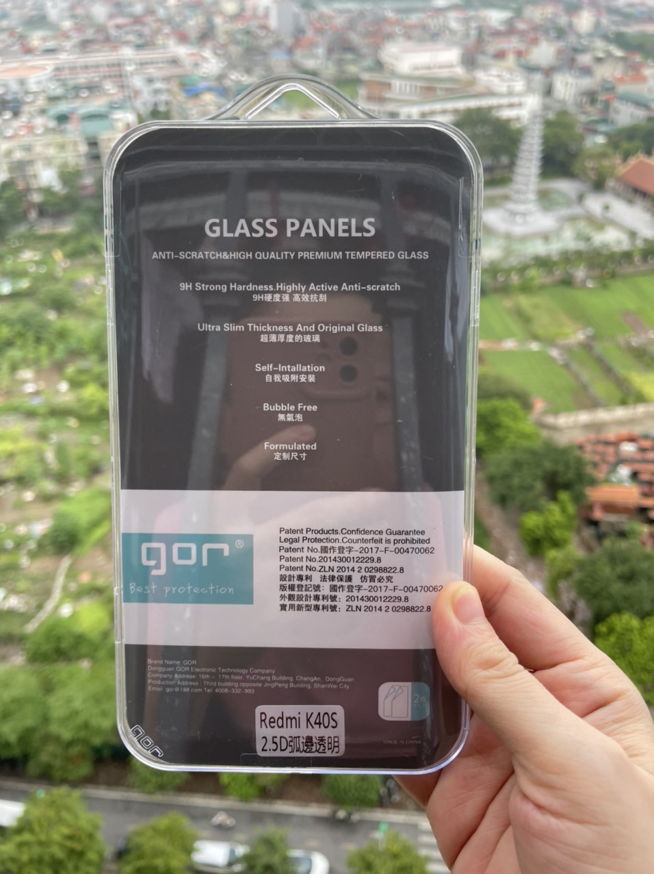 Bộ 2 Kính cường lực GOR cho Xiaomi Redmi K40S trong suốt 2.5D Hàng nhập khẩu