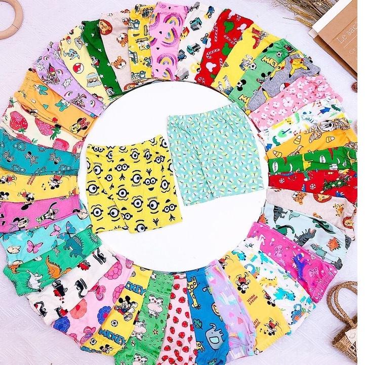 Sét quần chục mặc nhà cho bé trai, bé gái, cotton thun giãn CiZi.shop
