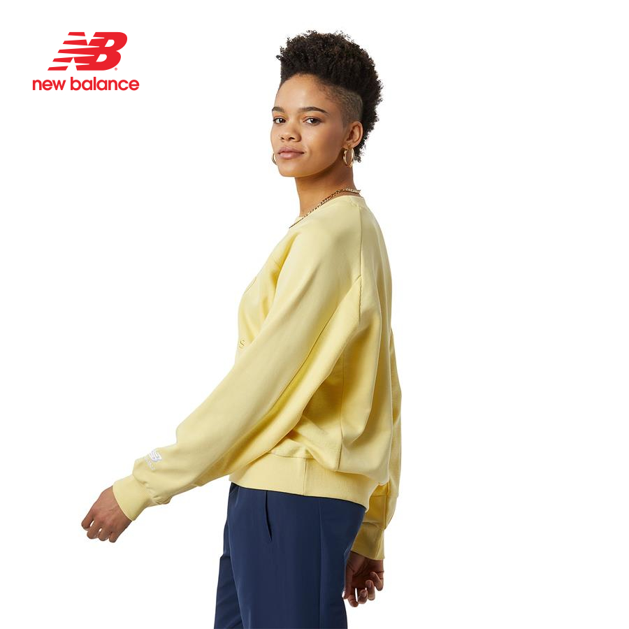 Áo nỉ thời trang nữ New Balance LIFESTYLE SWEATSHIRT W MAIZE - WT23501MZ (form quốc tế)