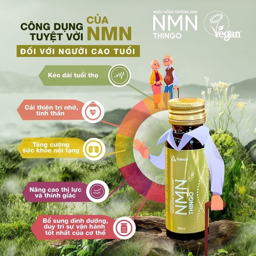 NMN Thingo - Liệu trình 1 tháng 3 hộp NMN tặng quà Túi hoặc Ly sứ cao cấp - Hàng chính hãng