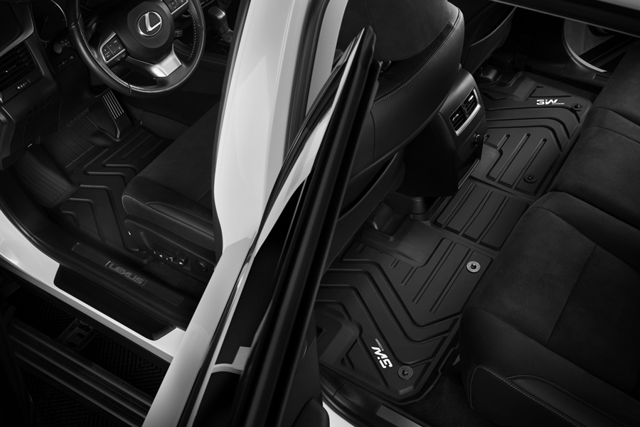 Thảm lót sàn xe ô tô Lexus GS 2011- đến nay Nhãn hiệu Macsim 3W cao cấp,màu đen.