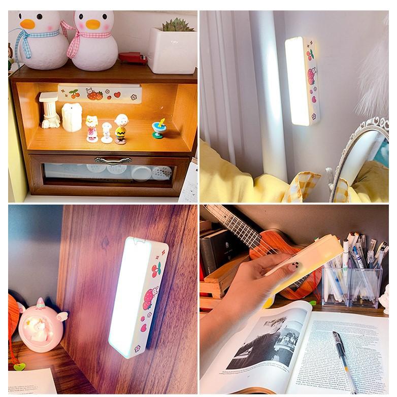 Đèn bàn học không dây cảm ứng sạc tích điện nhỏ cute gắn tường đèn led đọc sách , gắn trên bếp tủ quần áo