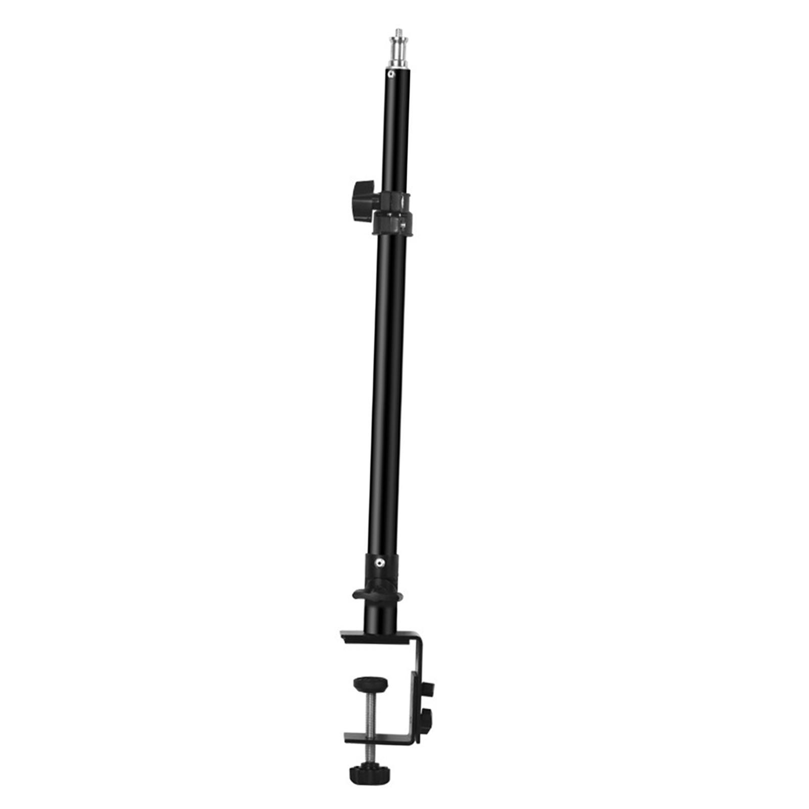 Live Streaming Desktop Bracket Kit, Retractable Aluminum Tabletop Stand Selfie Phone Holder for Makeup 6-10cm Width Phones Live Broadcast