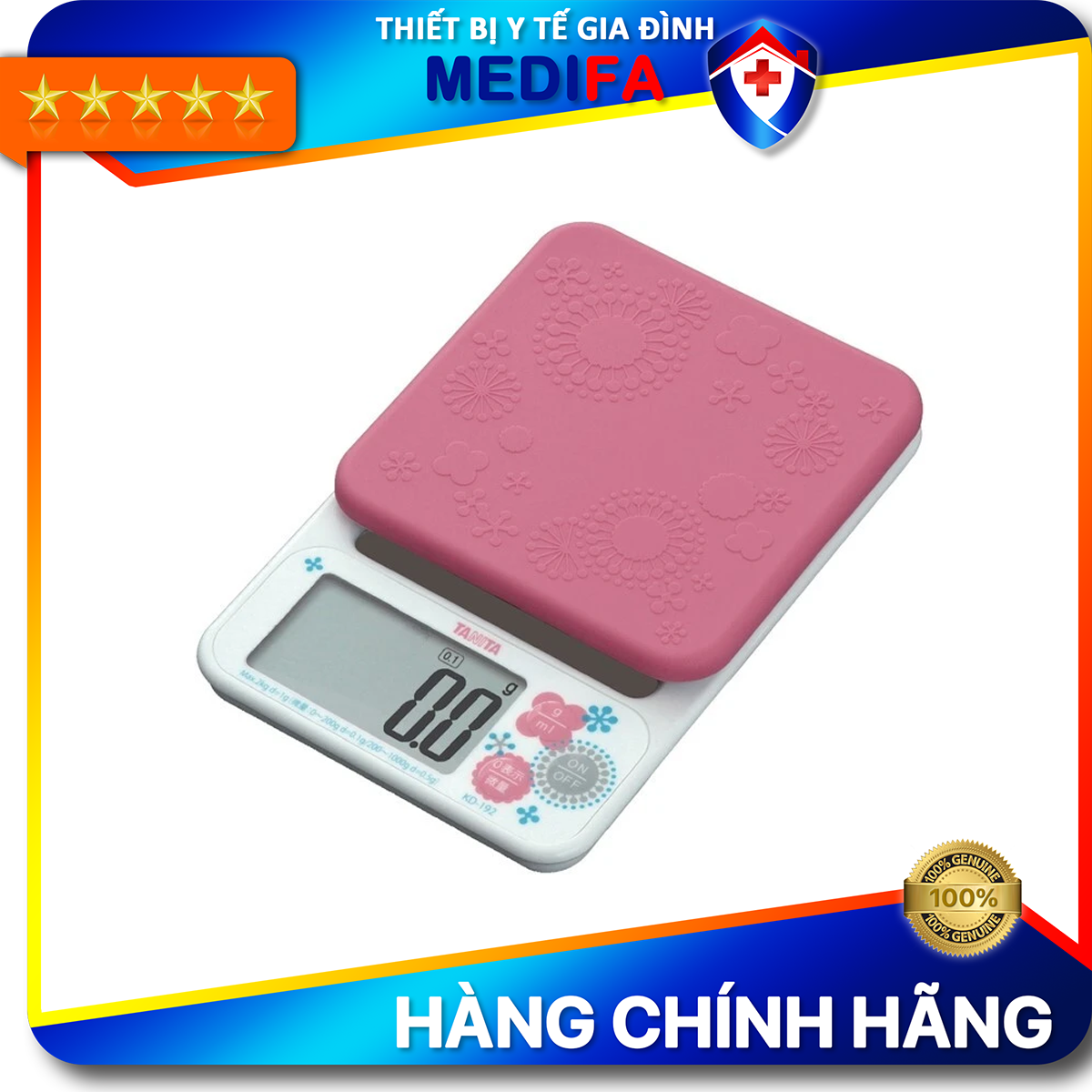 Cân Điện Tử Nhà Bếp Tanita Kd192 Chính Hãng Nhật Bản, Cân Nhà Bếp 2Kg, Cân Thức Ăn 2Kg, Cân Thực Phẩm 2Kg, Cân Nhật, Cân Trọng Lượng, Cân Chính Hãng, Cân Thực Phẩm, Cân Thức Ăn, Cân Tiểu Ly Điện Tử, Cân Chính Xác, Cân Làm Bánh - Màu Hồng