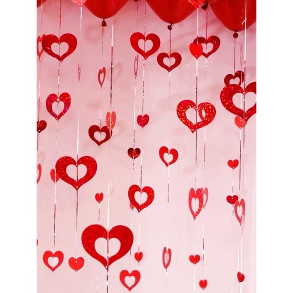 SET DÂY VÀ TIM TRANG TRÍ BUỘC ĐUÔI BÓNG