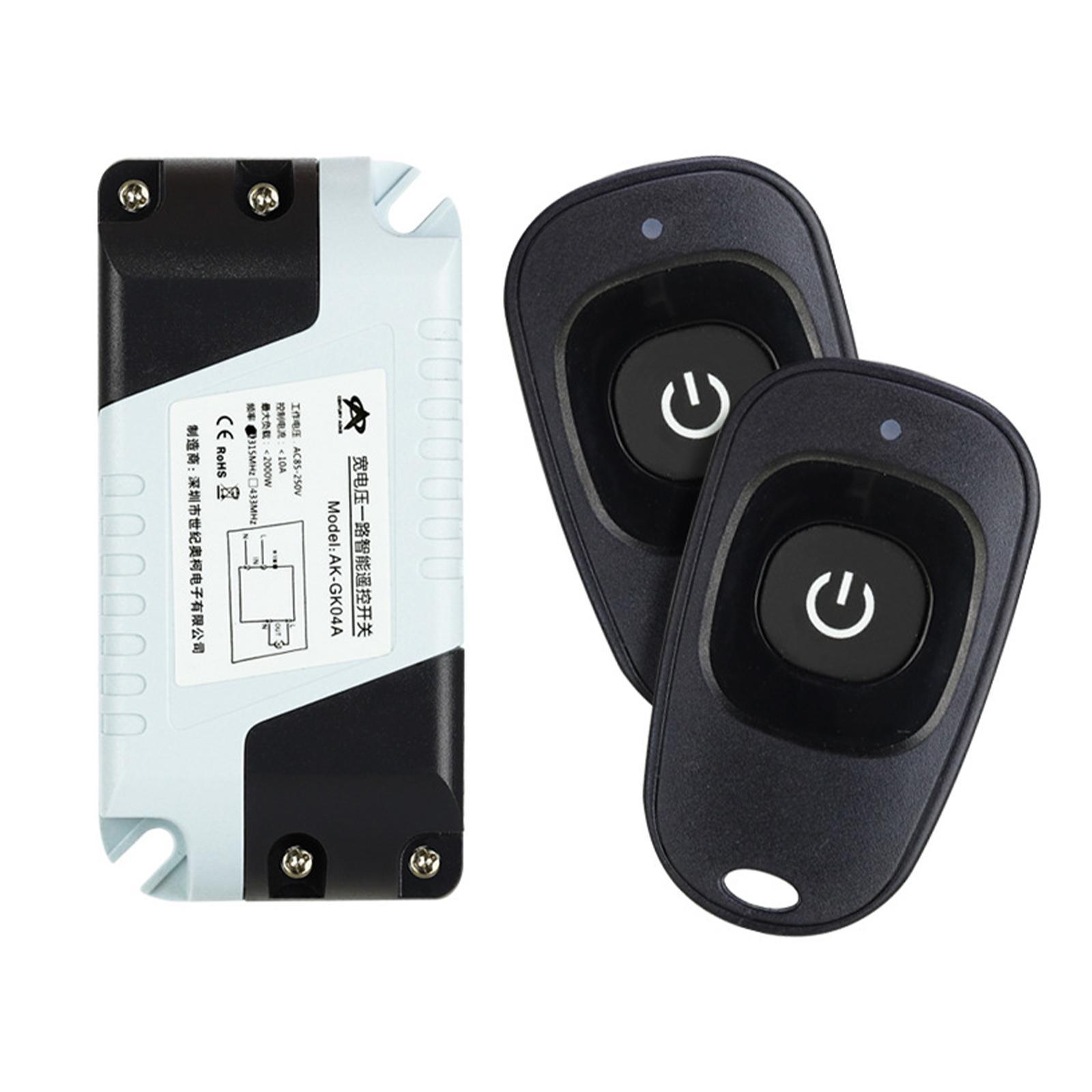Remote Control Relay Switch 433MHz for Pump Lights Ceiling Household Control