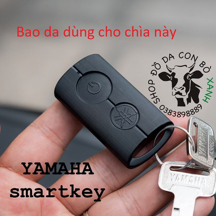 Bao Da Chìa Khóa Smartkey Yamaha NVX, Janus, Nozza Grande, FreeGo, Latte, Exciter 155 VVA handmade da thật