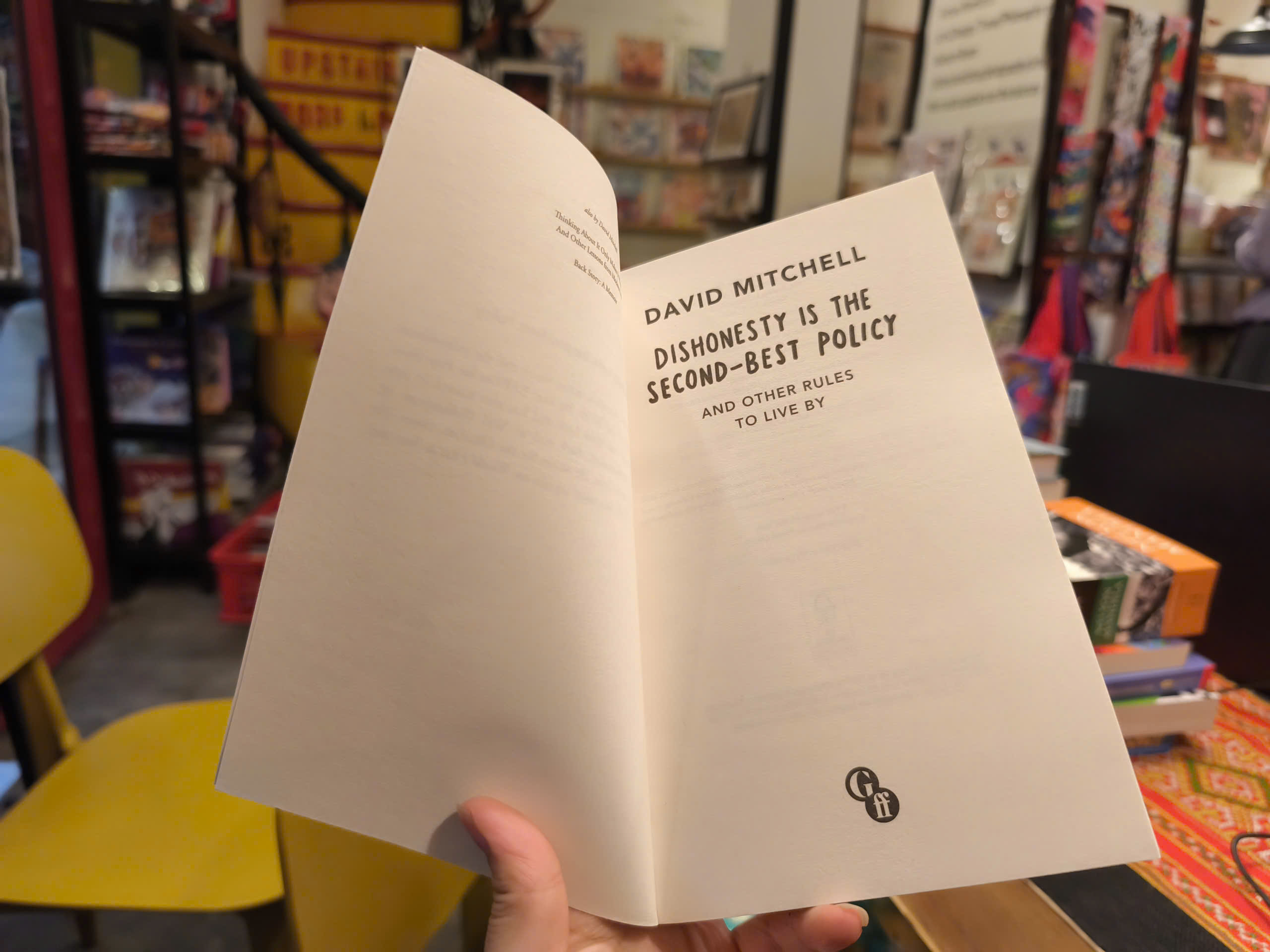 Sách - Dishonesty is the Second-best Policy by David Mitchell | English Comedy Book - Sách ngoại văn